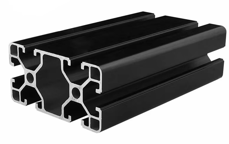 OZ4080-180 T-Slot Aluminum Profile Extrusion Black Roof Bar